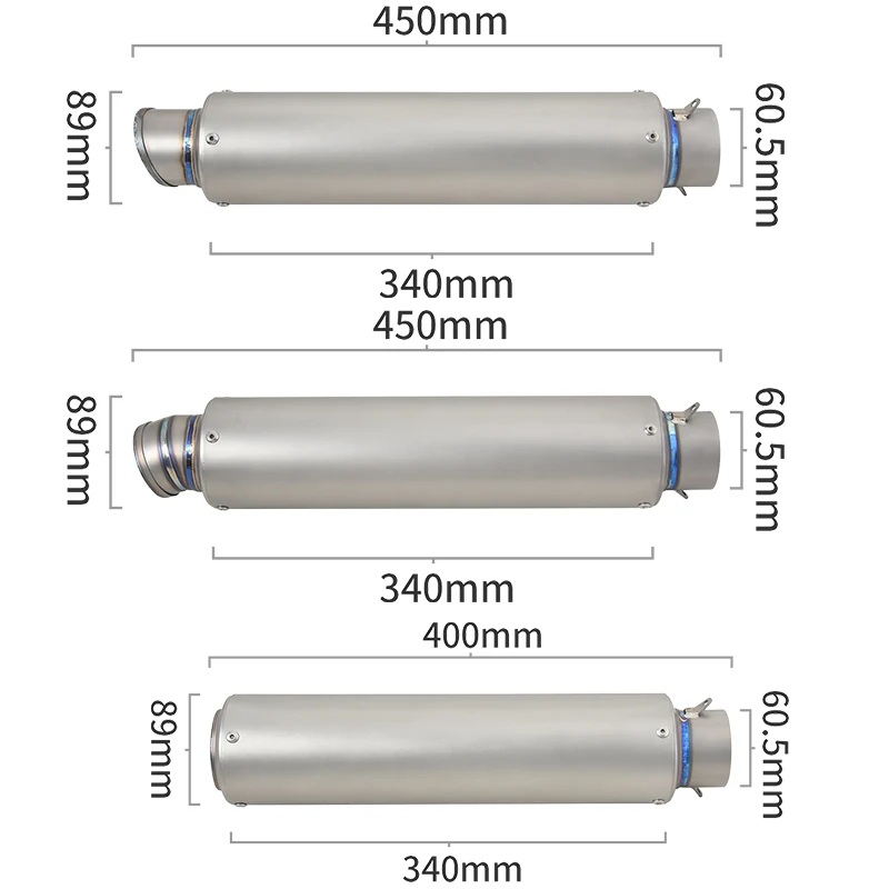 Uniwersalny 61mm motocyklowy układ wydechowy ze stopu tytanu zmodyfikowany System ucieczki tłumika dla R1 S1000RR DUKE 1050 1200RS