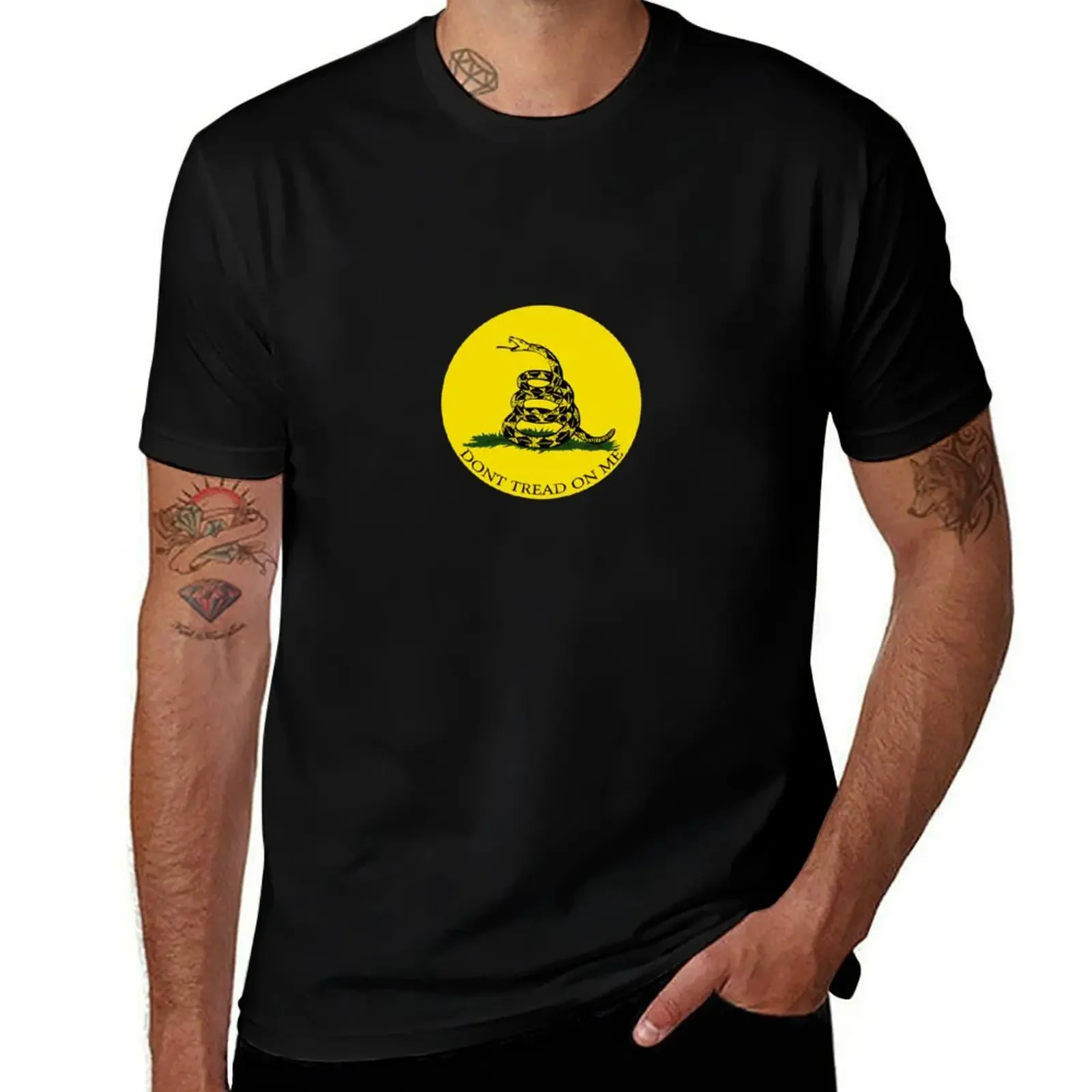 Gadsden Flag T-Shirt oversized t shirt clothes mens t shirts