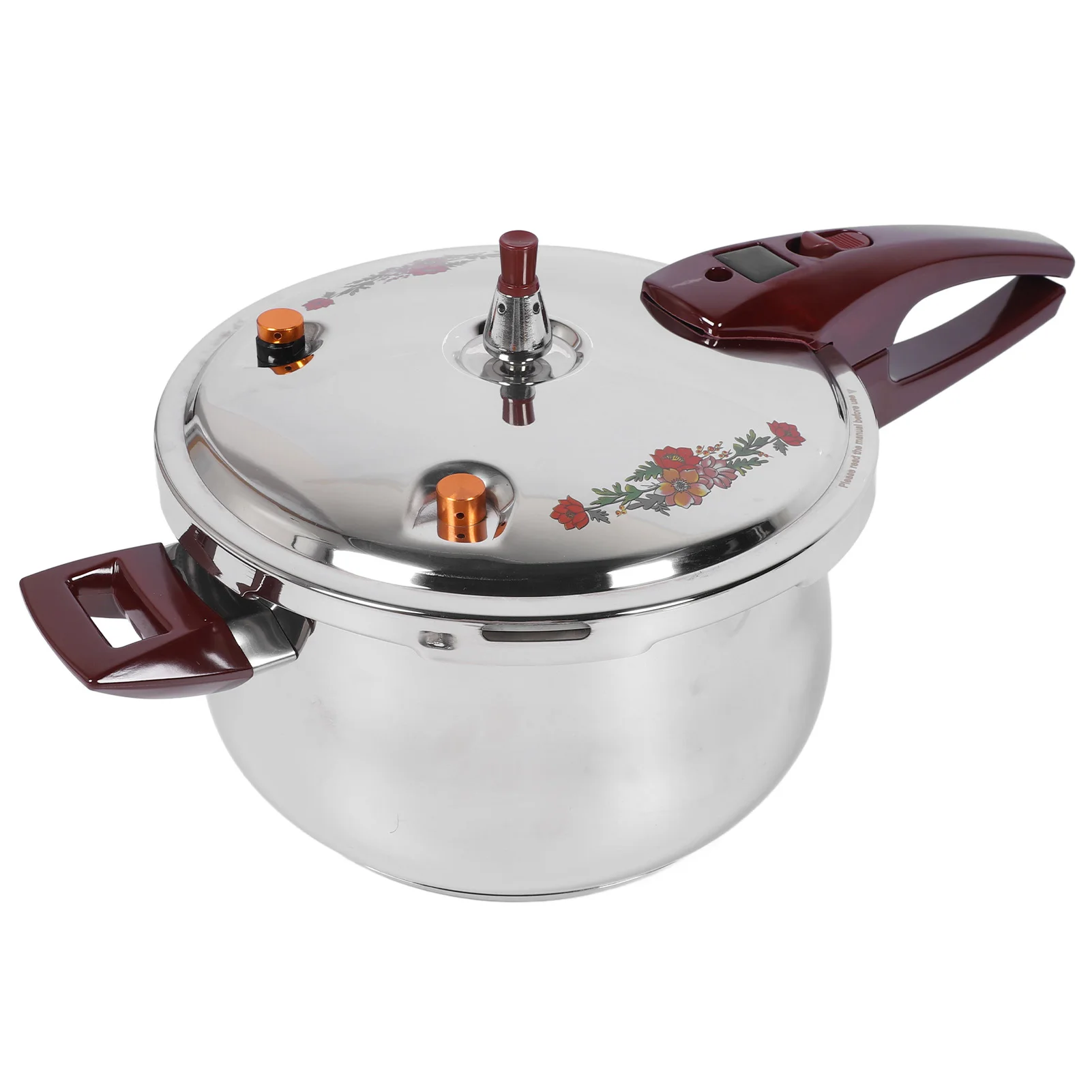 

Pressure Cooker Stainless Steel 80KPA Pressure Cooker Ergonomic Handle Multiple Security Guard for Home Use 6/7/9/11L