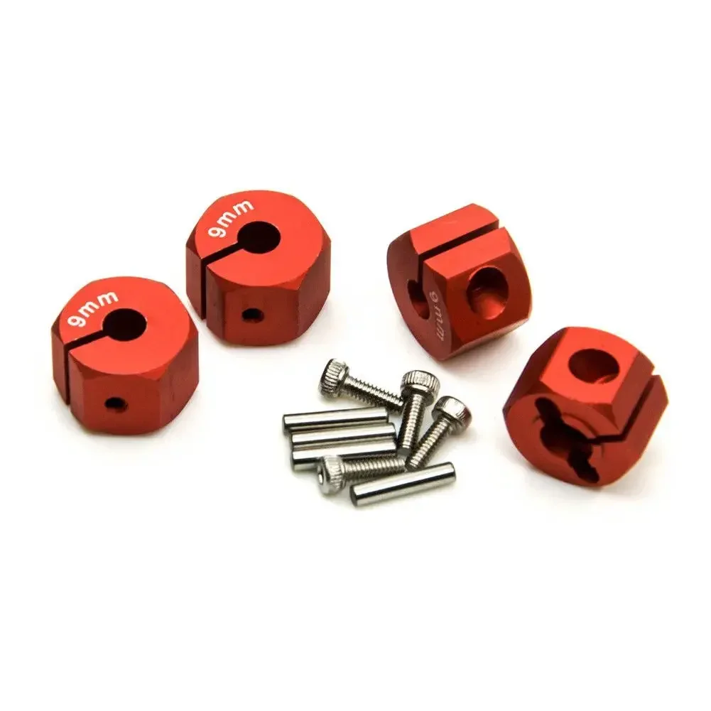 4pcs Thickness 8/9/10/11/12mm Aluminum Wheel 12mm Hex Mount Hole 4mm For RC Car 1/10 Traxxas SCX10 RC4WD D90 Slash Upgrade Parts
