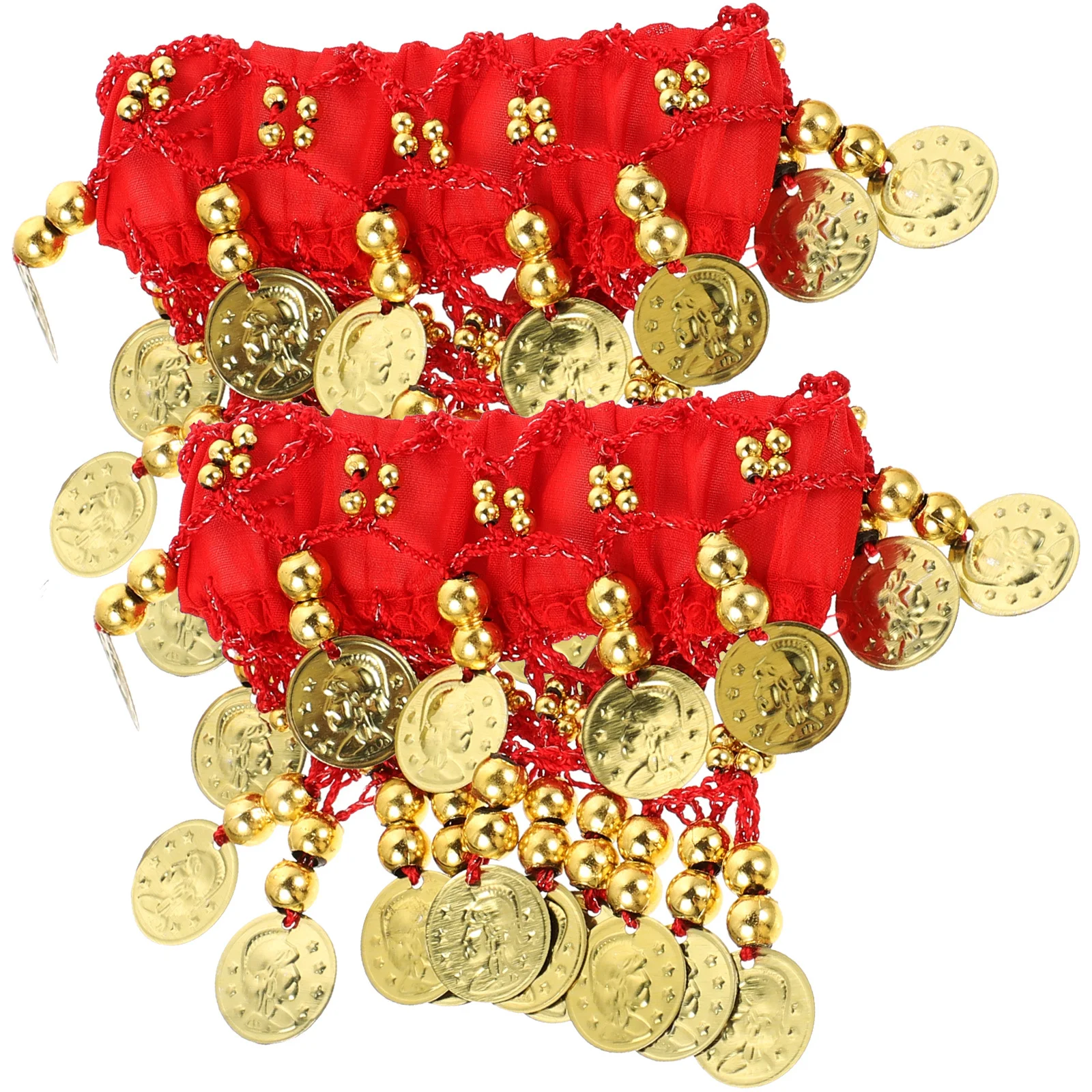 

2Pcs Belly Decorated Anklets Foot Jewelry for Wedding Halloween Carnival Performance Belly Dancing Skirt