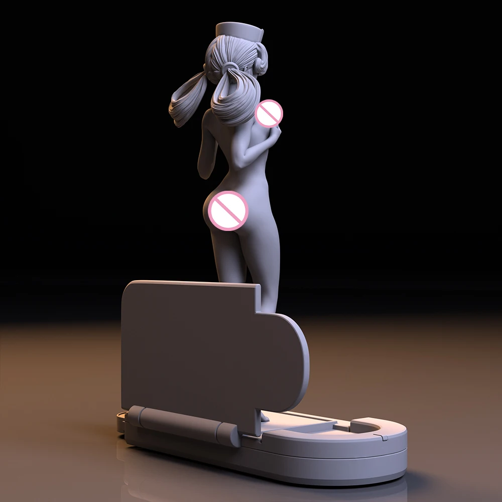 مجموعة نماذج طباعة ثلاثية الأبعاد من الراتنج ، ممرضة لطيفة ، ملاك أبيض ، قناة SML ، تمثال مصغر ، ألعاب غير مصبوغة ،