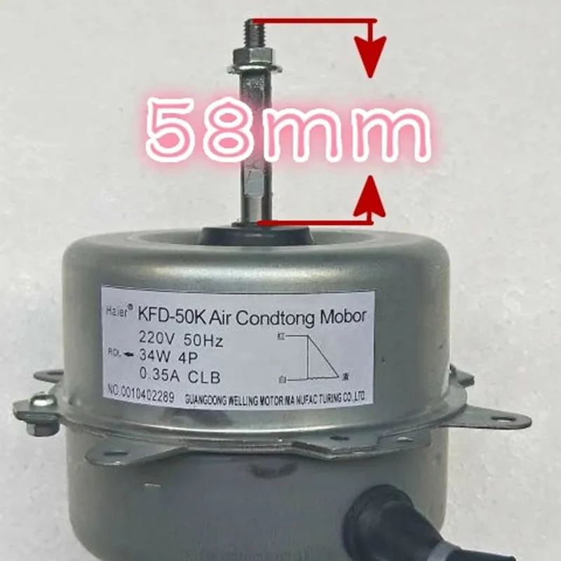 Original air conditioner fan motor for haier air conditioner parts KFD-50K 0010402289 34W copper wire motor