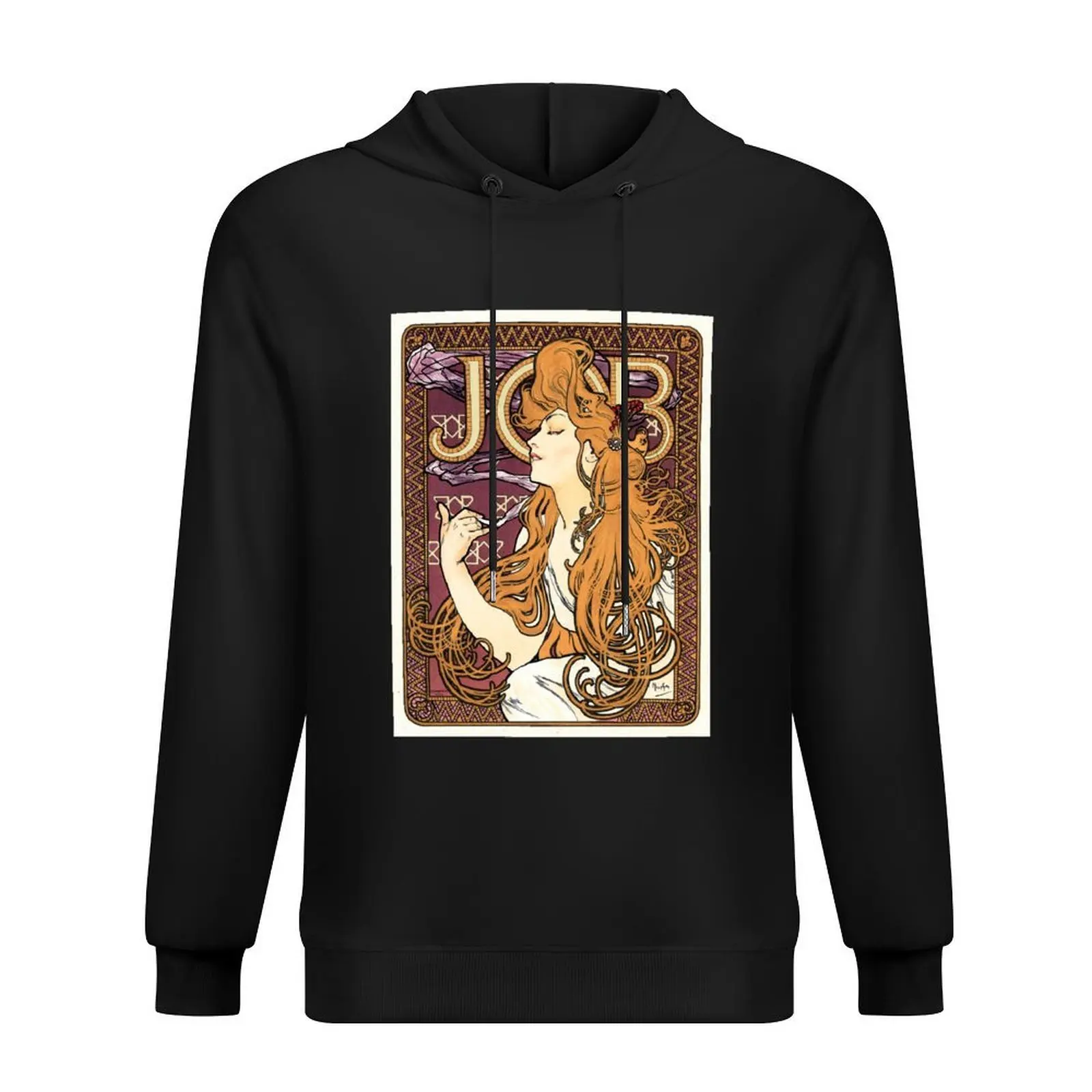 

JOB Cigarette Paper 1896 Advertisement Alphonse Mucha Art Nouveau Hoodie mens clothes autumn hoodies for men