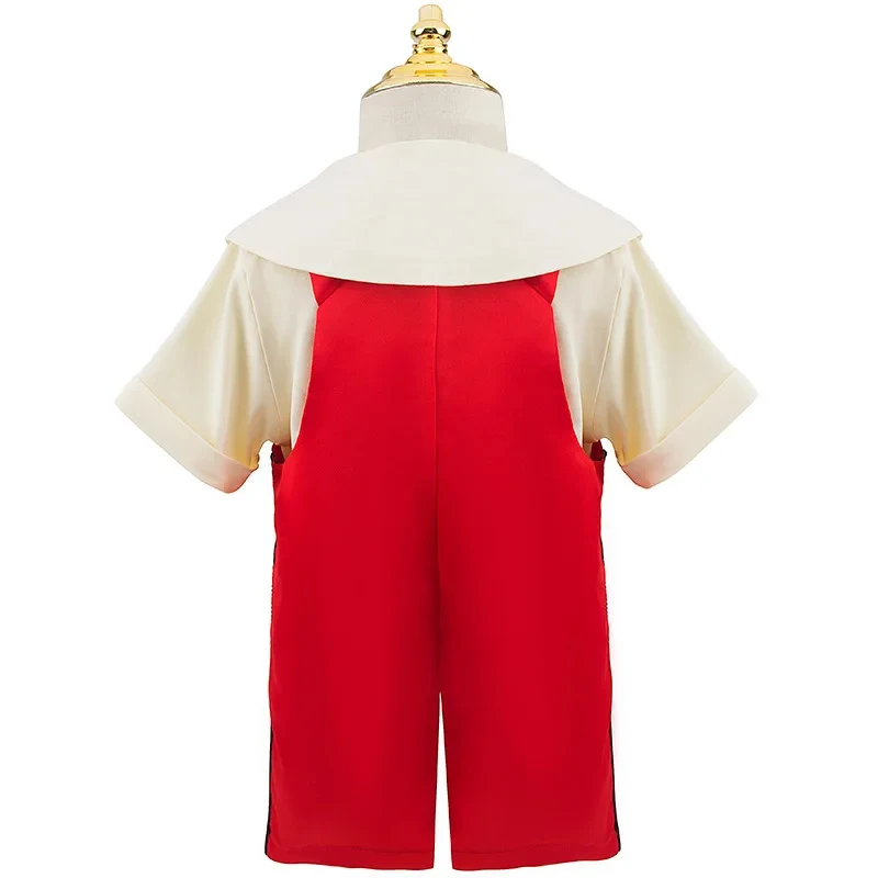 

✠2026✠ Boys Girls Pino-cchio Cosplay Costume Halloween Funny Birthday Party Clothes Kids Character Puppet Hat and Gloves Clothi✠