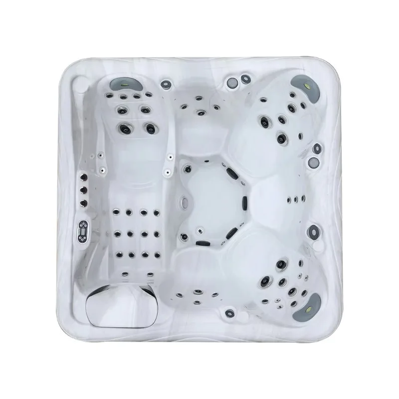 Outdoor Spa Jacuzzis with Balboa System for 6 People Seating Hot Spring Tub Whirlpool with Massage Jets
