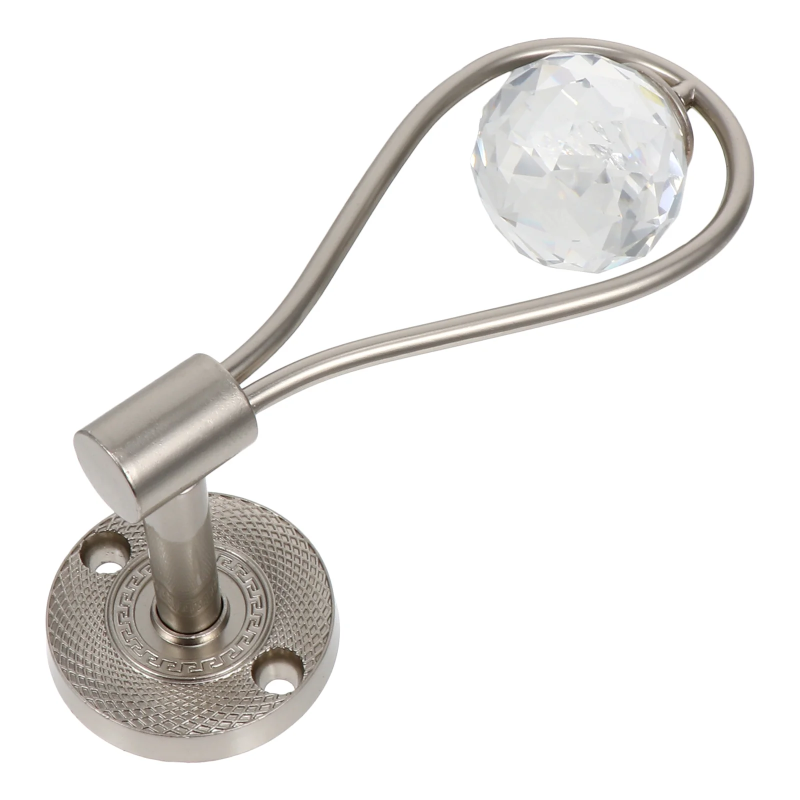 

1Pair Zinc Alloy Crystal Curtain Wall Hooks Elegant Curtain Tieback Holder for Home Hotel Bedroom Drapery Holders