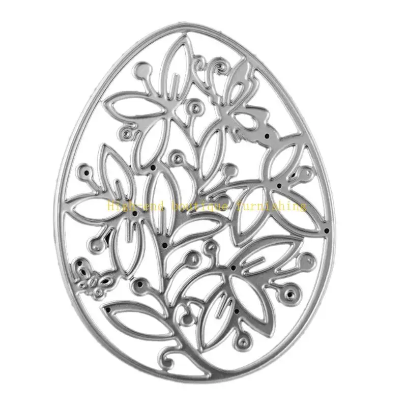 L9NB Hollow Flower Egg Metal Cutting Dies Stencil Scrapbooking DIY Album Stamp Paper