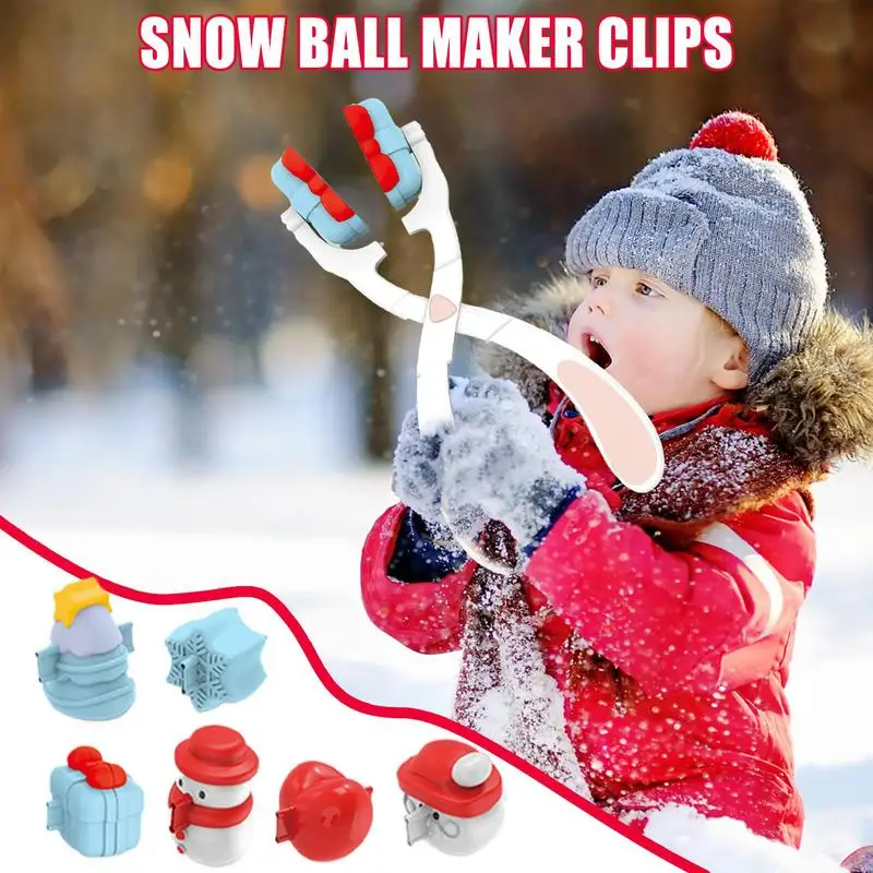 Juguetes para hacer bolas de nieve, tema navideño, fabricante de formas de bolas de nieve, juguetes para jugar en invierno, fabricante de bolas de nieve desmontable al aire libre, nieve para