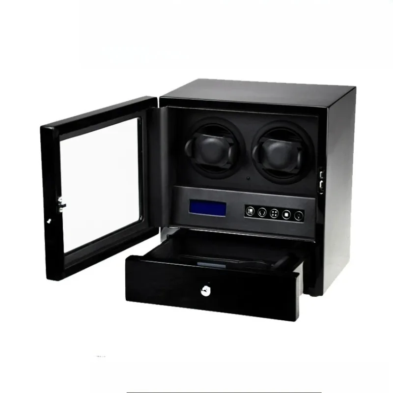 

Painted single head 2-position winding watch box Rotating watch box Rotating winding watch shaker Motor box