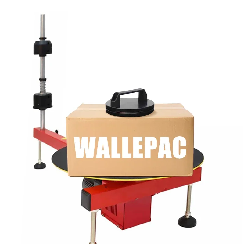 

Wallepac Semi Automatic Plastic Stretch Film Electric Packaging Machinery Baler Turntable Carton Pedal Pe Film Wrapping Machines