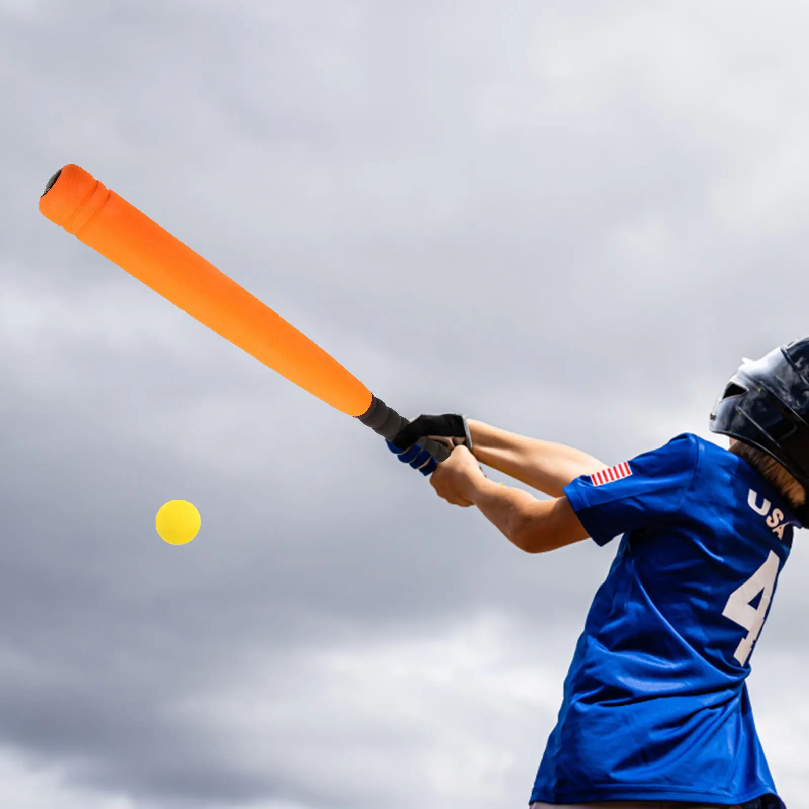 1Set Foam Baseball Bat Ball Set for Teens Wear Resistant Safe Indoor Outdoor Yard Play Training Hand Eye Coordination Gift