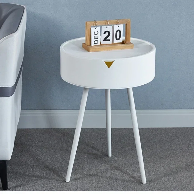 Plastics Bedside Table Bedroom Bed Side Table with Storage Small Night Stand Tables By The Sofa