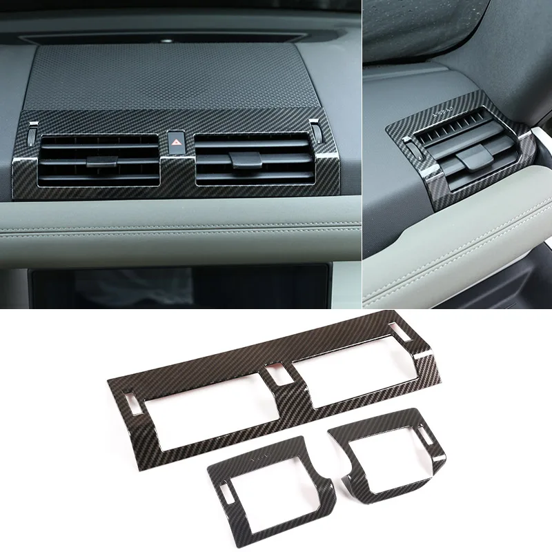 ABS Für Land Rover Defender 90 110 130 2020-2024 Auto Center Control Air Outlet Dekorative Rahmen Aufkleber auto Innen Zubehör
