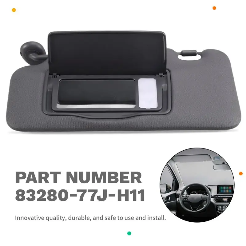 A33K-Car Driver Side Sun Visor Makeup Mirror With Illumination Built-In Lighting For Honda CR-V 83280-77J-H11 8328077JH11