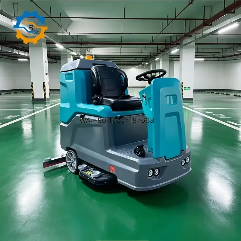 Wmwmnu for ROD Commercial Compact Dual Brush Wet Dry High Performance Quiet Indoor Floor Scrubber
