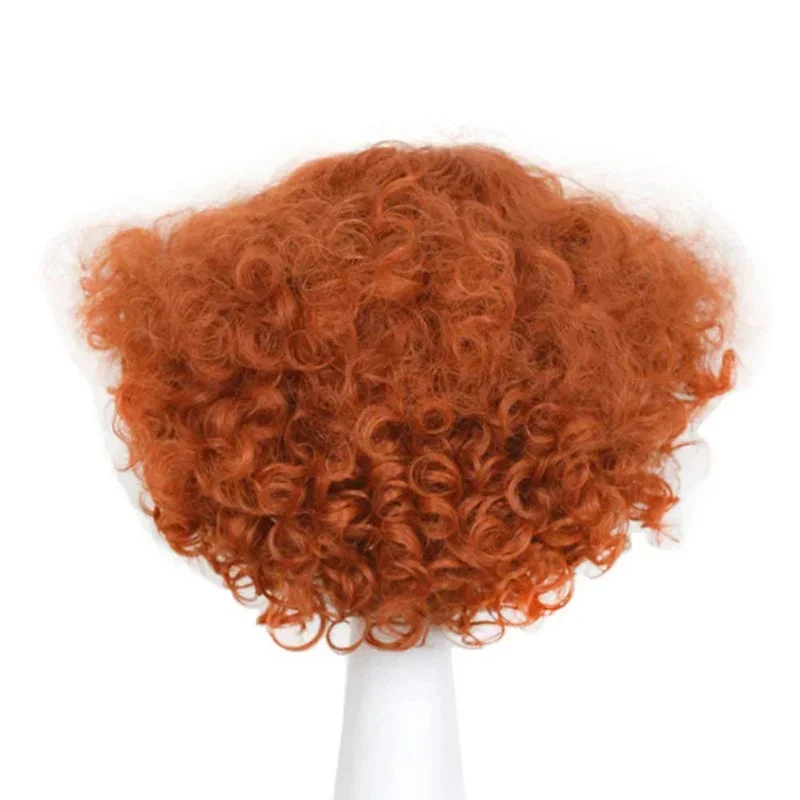 Cos Mad Hatter Wigs Short Orange Red Curly Wig Alice in Wonderland 2 Halloween Carnival Party Cosplay And Hats