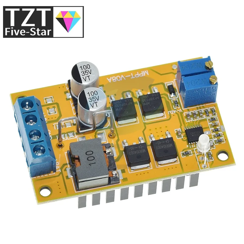 TZT 5A MPPT Solar Panel Regulator Controller Solar Charging Control Panel Battery Charging 9V 12V 24V Auto Switch view 6