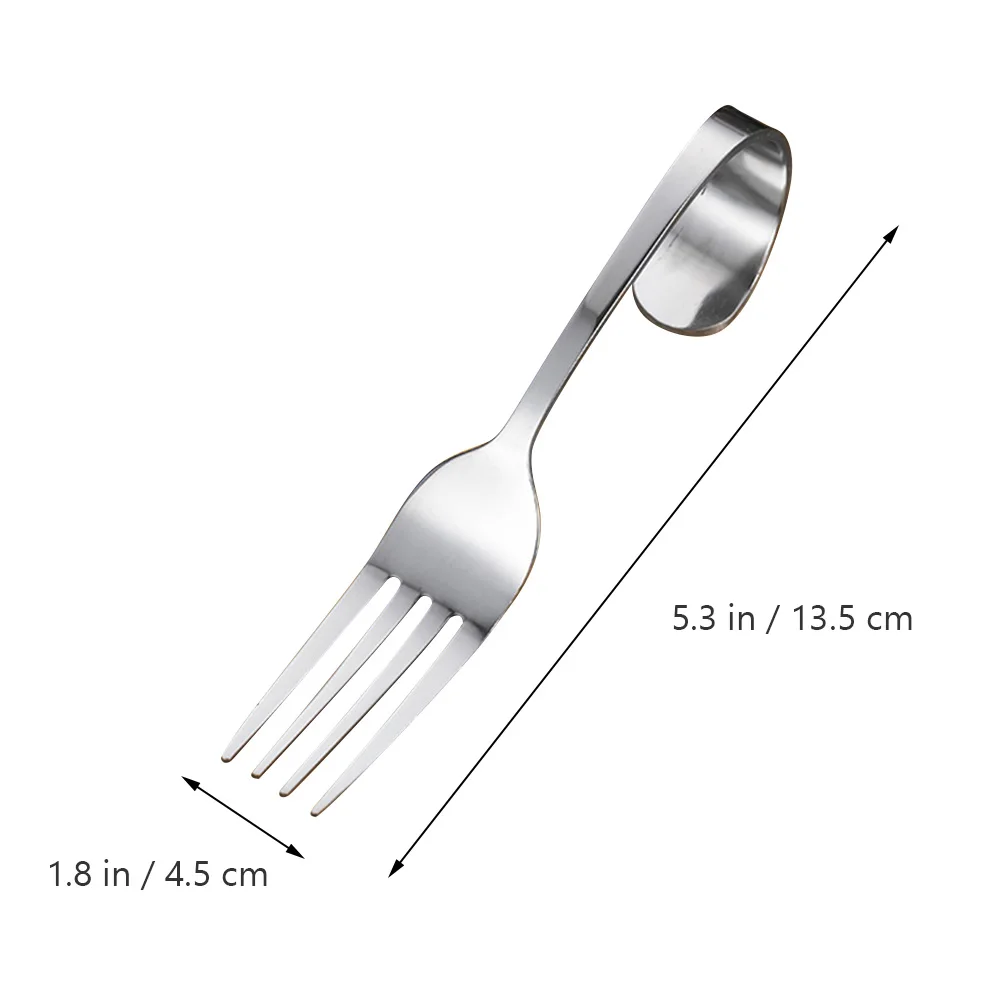 

4Pcs Curved Handle Spoons Stainless Steel Dessert Salad Kitchen Supplies Easy Clean Practical Gift Milk Tea Shop