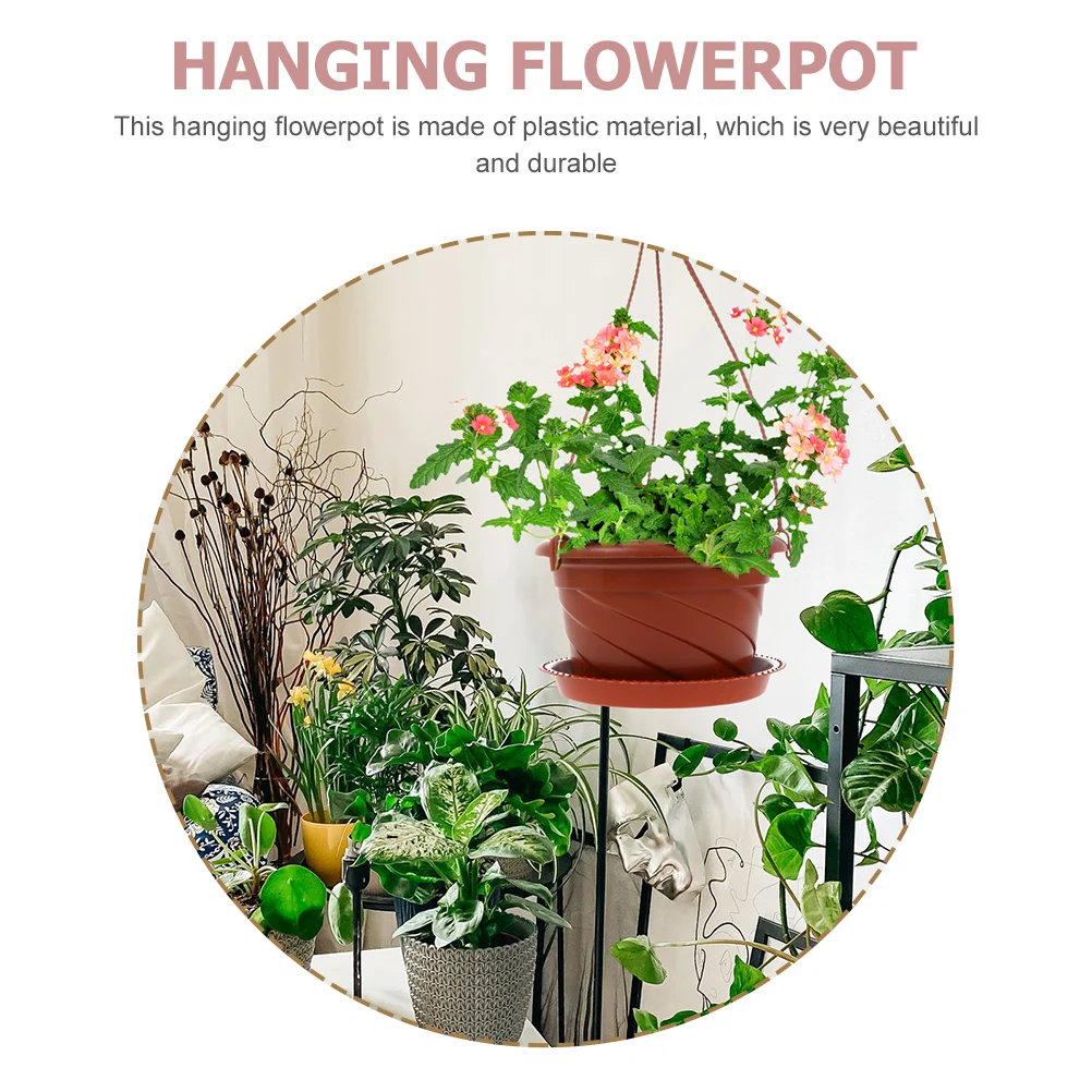 

Hanging Flower Pot Chlorophytum Planter Terracotta Pots Outdoor Wall Plants Green Durable Space Saving Creative Simple Practical