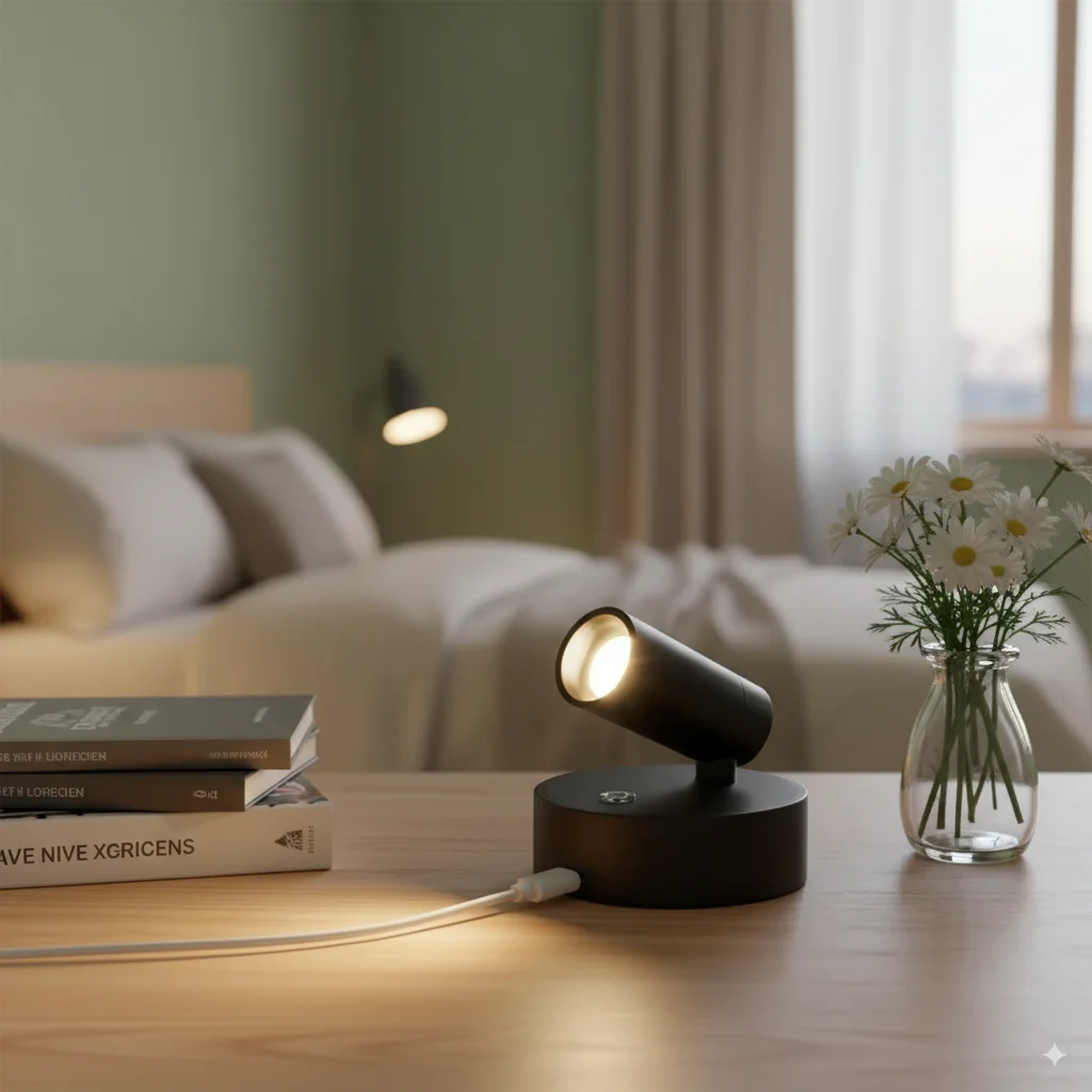 Wireless Wall Light Magnetic Base Lamp Rechargeable Usb Dimmable Indooor Lighting Downlight Beside Touch Room Reading Mount Home