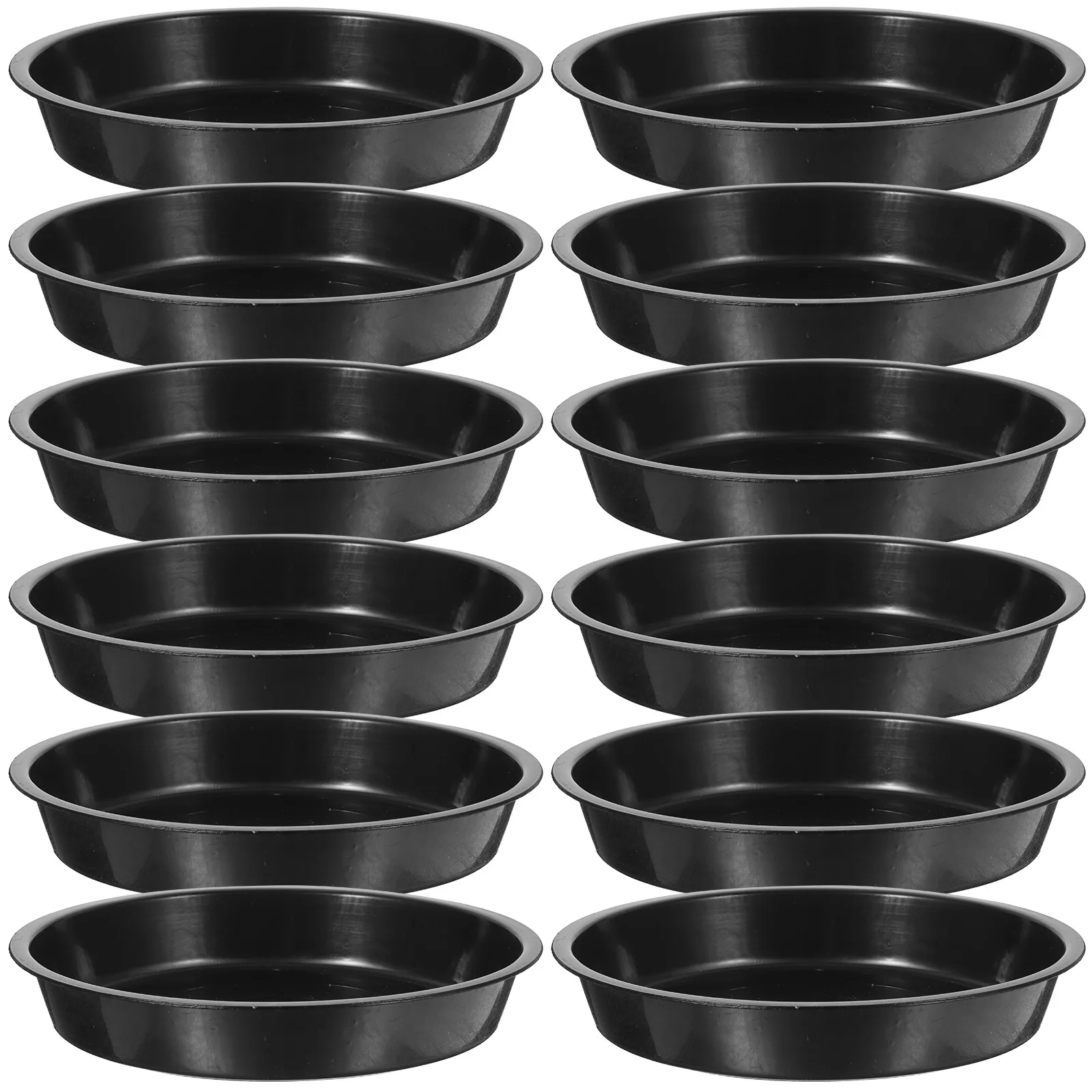 

25Pcs Flowerpot Base Plastic Round Trays for Garden Potted Plants Anti-Slip Water Drainage Tray Outdoor Indoor Balcony Use