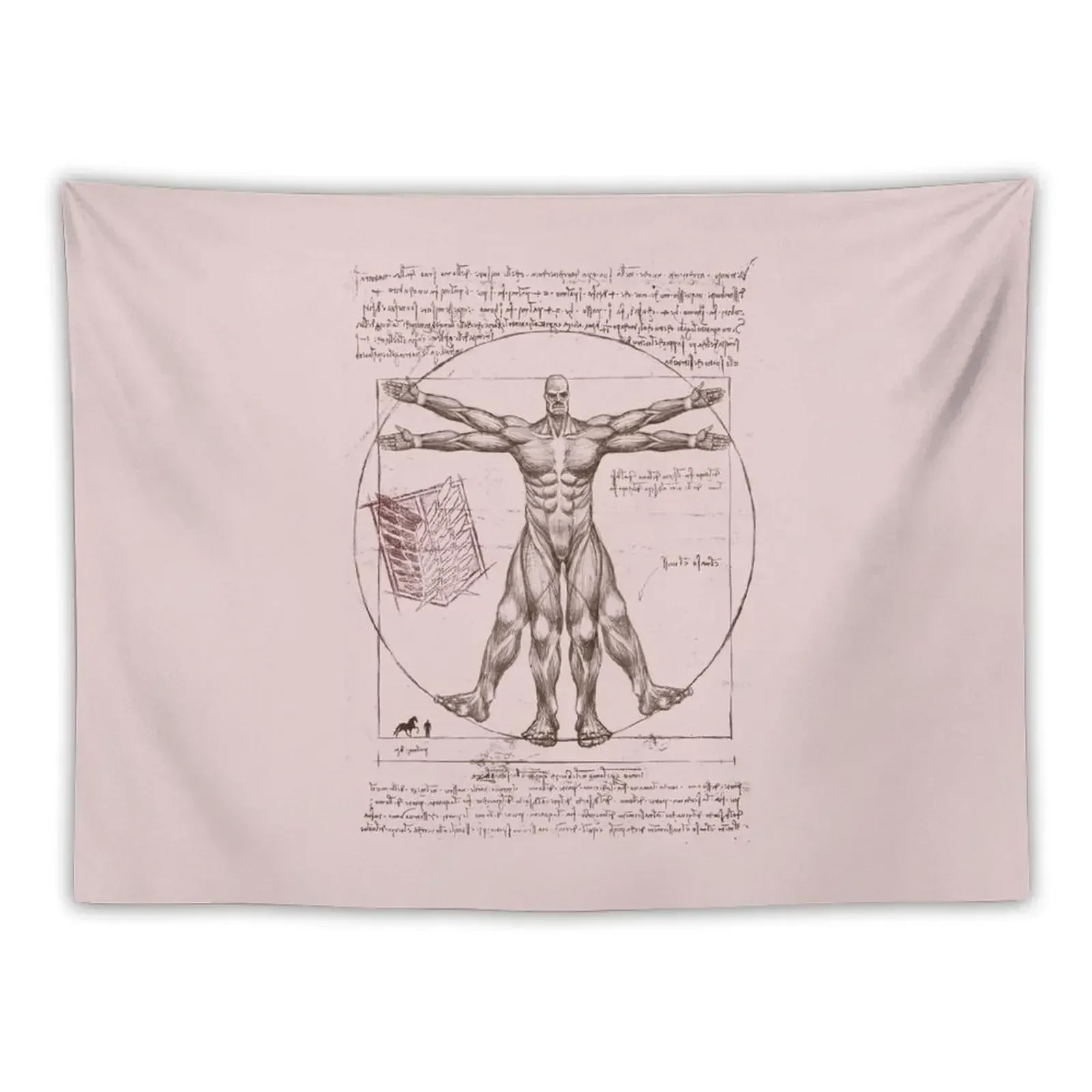 Vitruvian Colossal Tapestry Room Decorator Wallpapers Home Decor Wall Coverings Bedroom Decor Tapestry