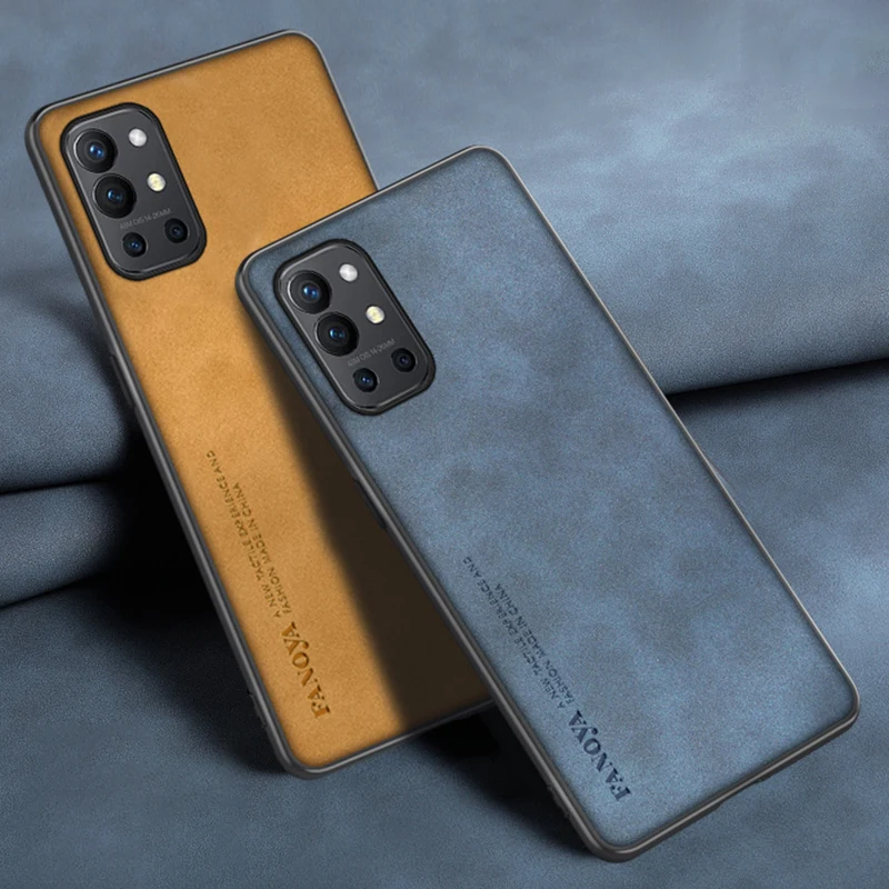 Luxury Leather Case For OnePlus 9R 9RT 9 Pro 5G Cover Matte Silicone Protection Phone Case For One Plus 9 R RT 9 Pro OnePlus9