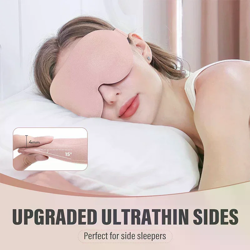 3D Sleeping Eye Mask Blindfold For Unisex Soft Tiredness Relief Eye Cover Natural Sleeping Blind Eye Patch Skin Care Tool