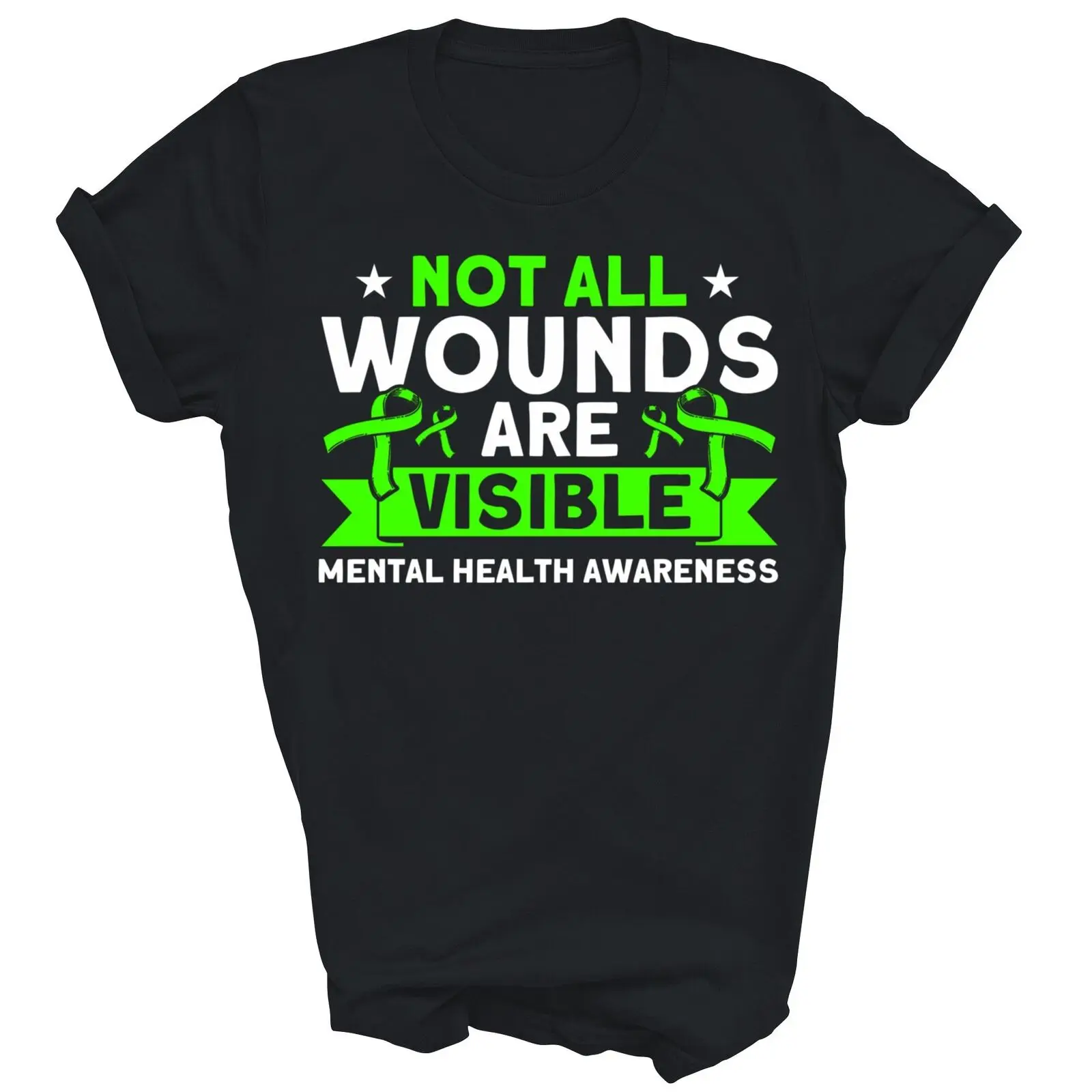 Not All Wounds Visible Mental Health Awareness Unisex Shirt Gift