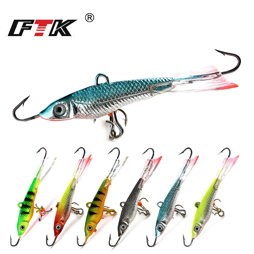 

FTK 1PC 12G/7.1CM Ice Fishing Lures Winter Bait Hard Lure Balancer for Fishing Baits Jigging