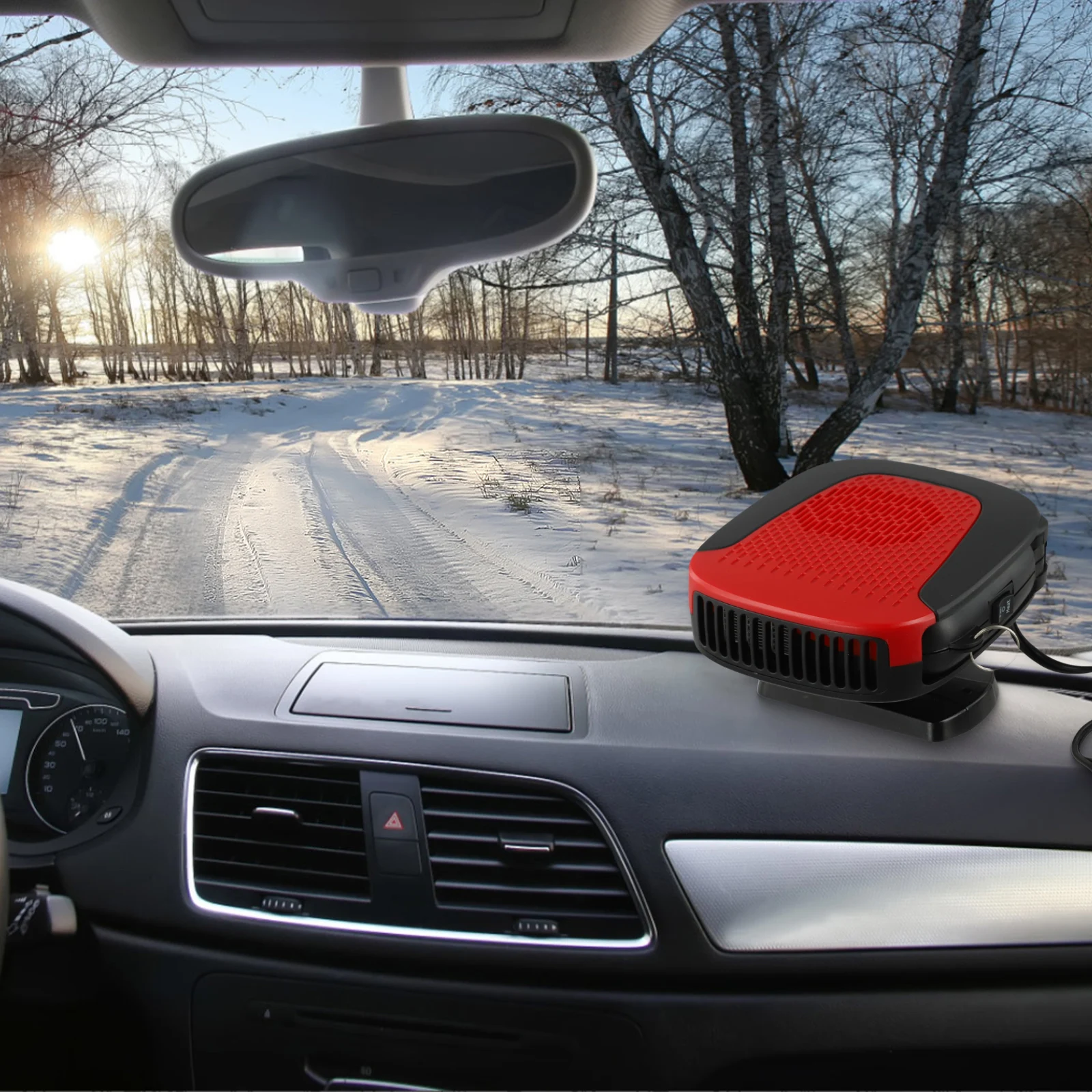 Premium Performance Car Heater at 12V Quickly Heats Up to Provide Comfort During Cold Weather Travel Conditions