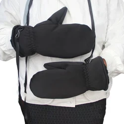 Gants d'équitation de moto imperméables et résistants au froid pour hommes et femmes, gants d'hiver chauds, doublure en laine optique, ski extérieur