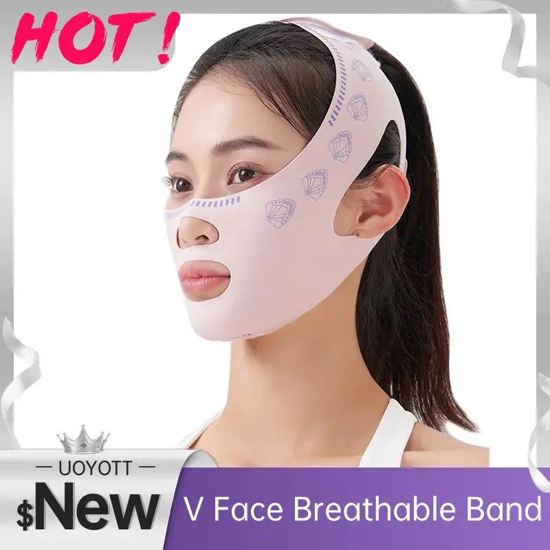 Respirável V-line Face Máscara Fina, Reduzir o queixo duplo, Anti Wrinkle Bandage, Bochecha Lift Up Band, Shaping, Face Bandage