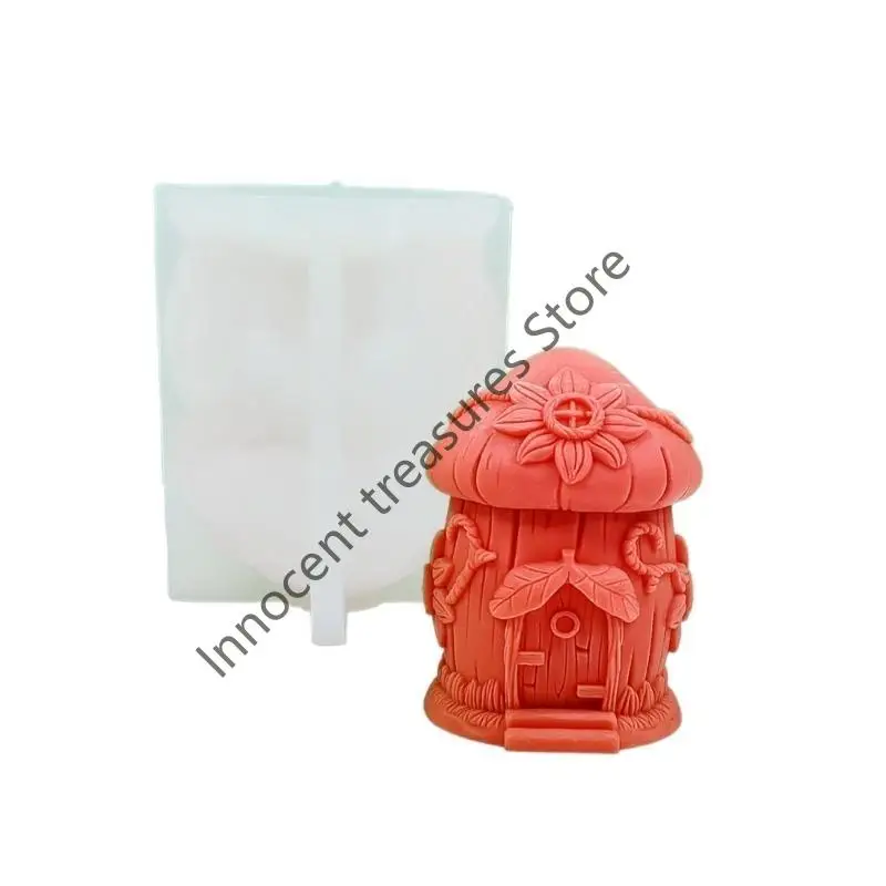 

3XUA House Ornaments Mold Mushroom Miniature Mould Silicone Molds for DIY Lovers