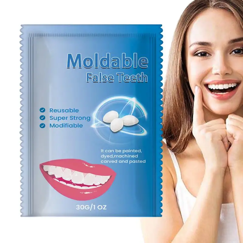 Tooth Gaps Filler Moldable False Teeth Solid Gel Safe Retouching Tooth Hole Broken Teeth Filling Gaps Repair Instant Teeth