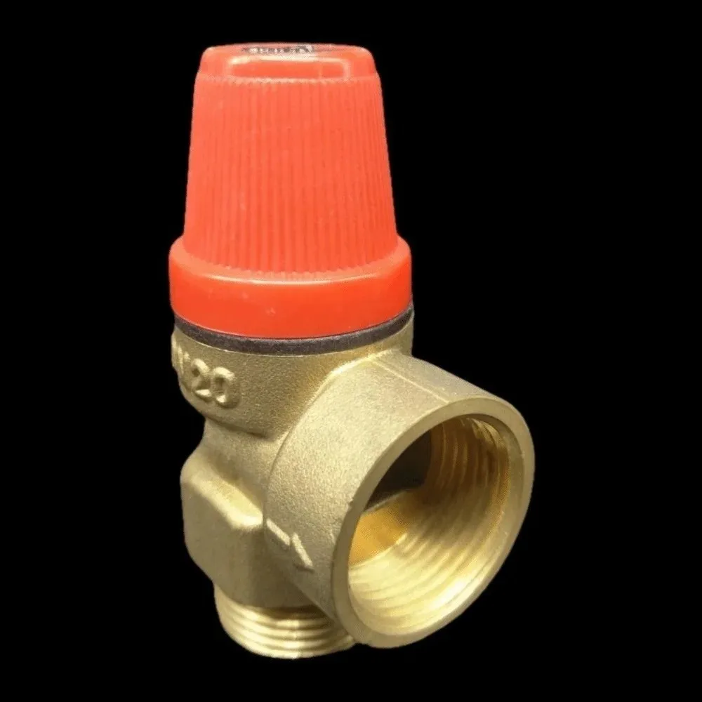 

New Brass Automatic Drain Valve Wall-mounted with Meter Solar Safety Valve 3/5/6 Bar Pressure Valve Solar Water Heater Systems