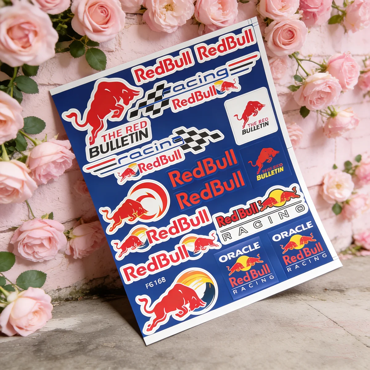 

Набор светоотражающих наклеек с логотипом Red Bull Racing для скутера, мопеда, шлема и бака