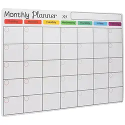 A3 Size Magnetic Weekly Monthly Planner Magnetic Whiteboard Fridge Magnet Flexible Daily Message Drawing Refrigerator Bulletin