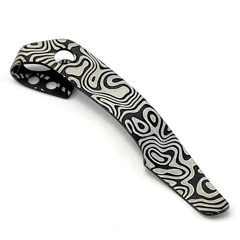 New Titanium Alloy Back Clip for CldSteel 29TLCC Knife DIY Accessories Custom Folding Pocket Knife Back Waist Clip Tool
