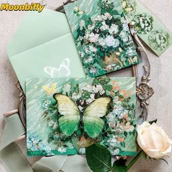 1pcs 3D Butterfly Card Pop-Up Greeting Cards Marry Christmas Greeting Card Kids Gift Memorial Day Greeting Cards Birthday Card