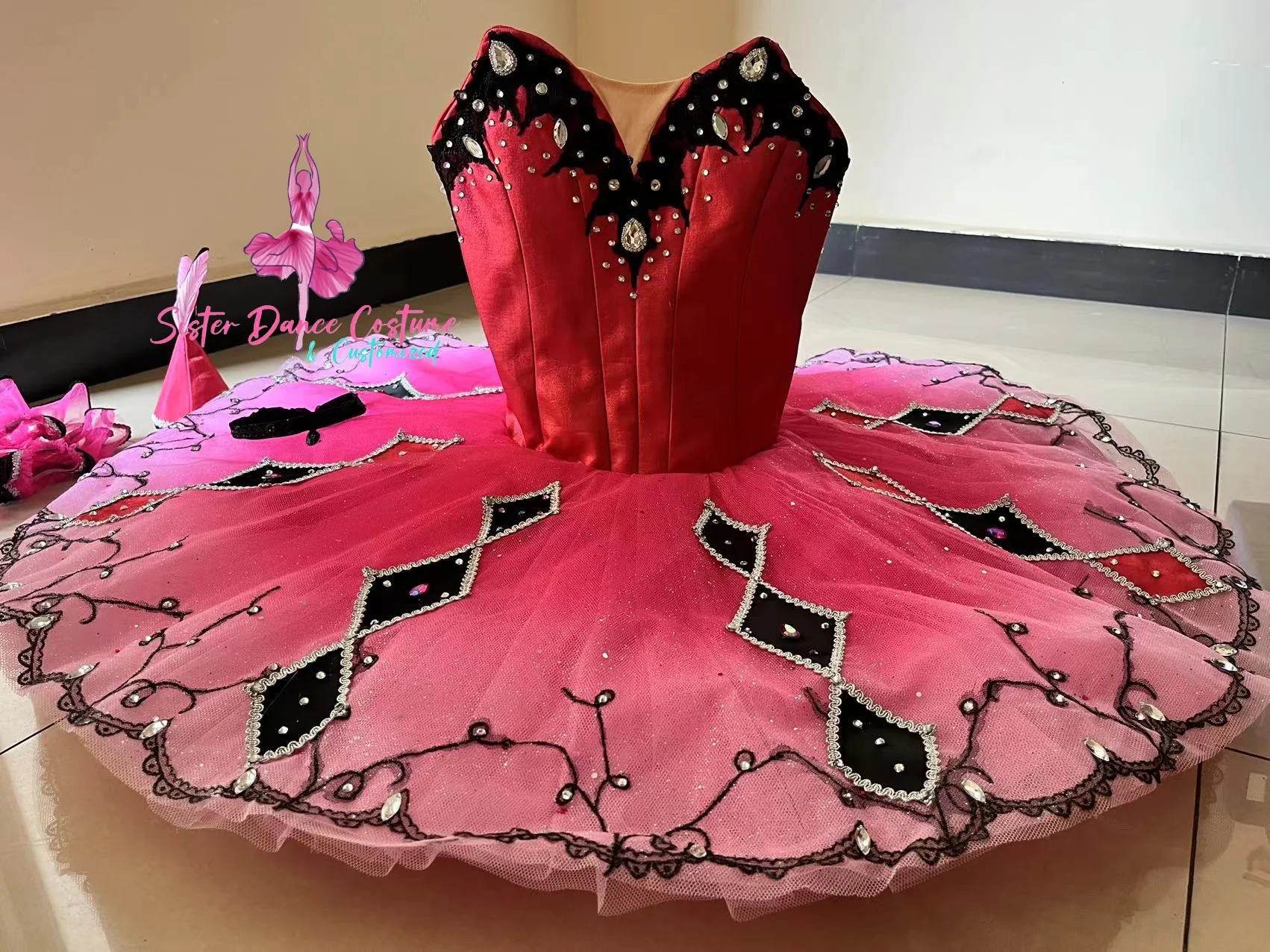 2023 New Million Clown variations ballet costume for adult children professional performance competition dress for women