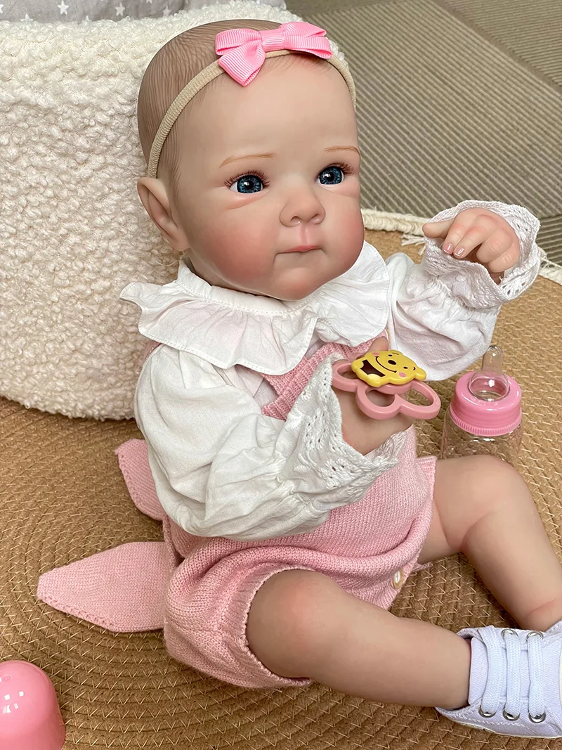 Cokela 20 بوصة/50 سنتيمتر دمية طفل حقيقي ريال لمسة ناعمة الطفل واقعية سيليكون تولد من جديد دمية طفل مع رسم باليد الشعر