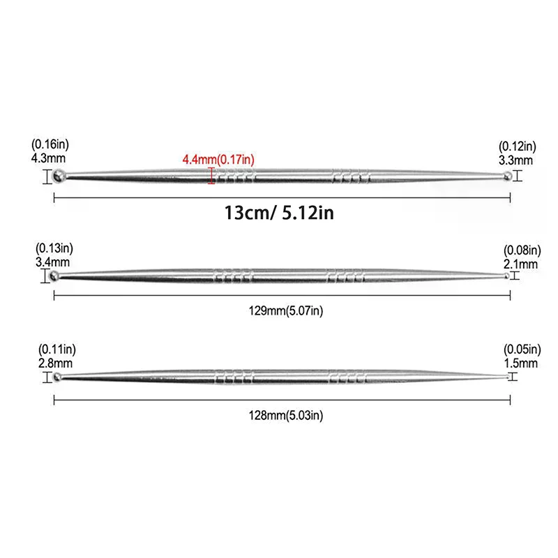 S/M/L Acupunctuur Pen Rvs Handmatige Acupunctuur Pen Trigger Point Massager Deep Tissue Massage Voor Lichaam gezicht Massage