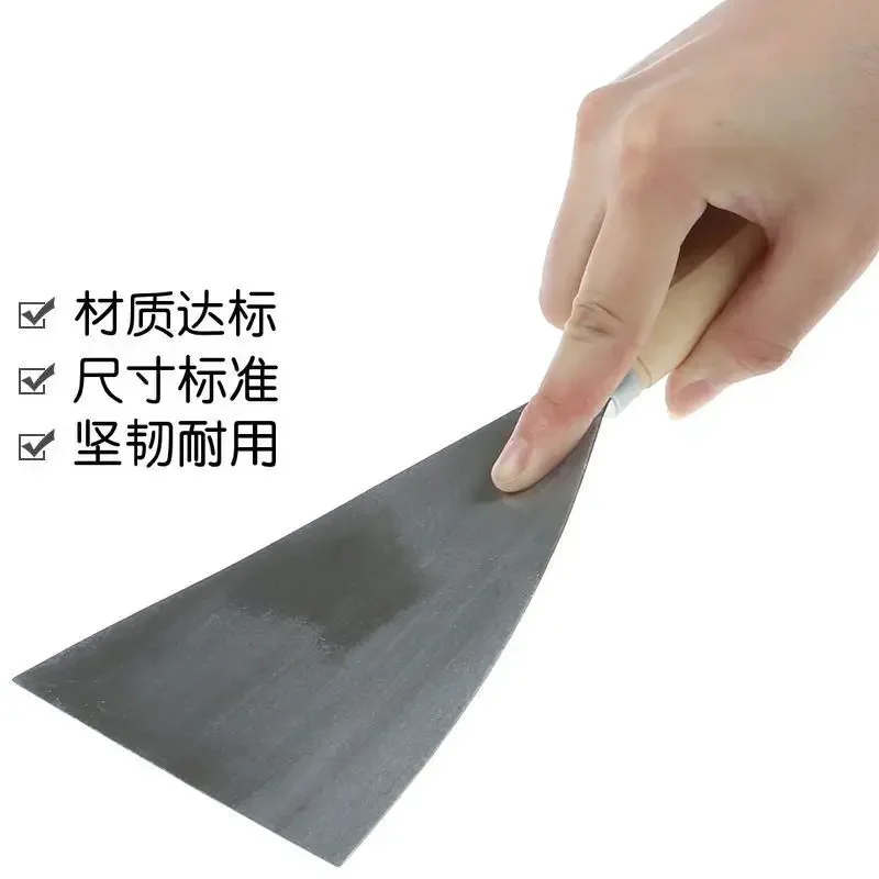 1pc 47MM Stainless Steel Putty Knife Wood/Plastic Handle Scraper Paint Knife Decoration Wall Scraper Paint Tool