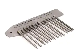 Screw Plate with 14 Taps Jewellers Tap & Die Set for Precision Work Watch Repair Dropship