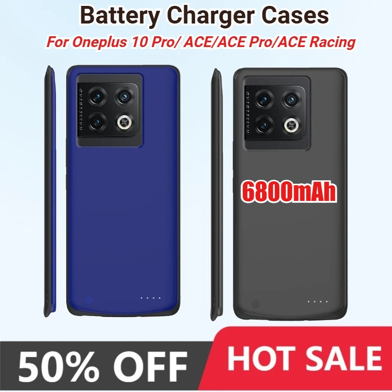 

Universal Battery Charger Cases for Oneplus 10 Pro External Power Bank for Oneplus 9 Ace Pro Racing Portable Battery Charger Box