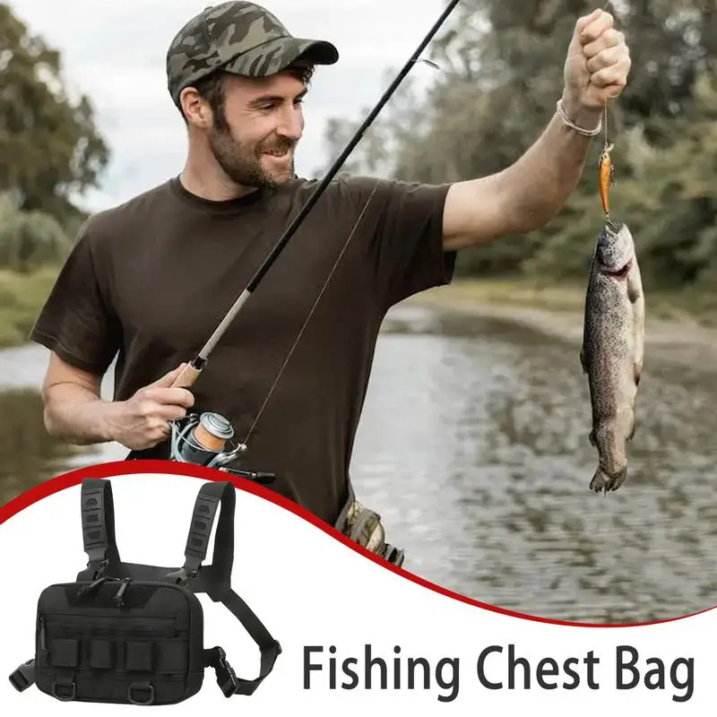 

Running Chest Pack Oxford Cloth Portable Running Chest Bag 20L Large Opening Back Mesh Fanny Pack Multi-Functional Breathable