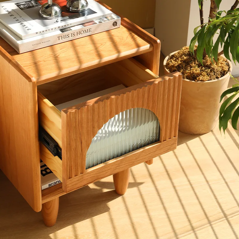 Retro wind bedside cabinets, sofa living room side cabinets, Nordic storage cabinets