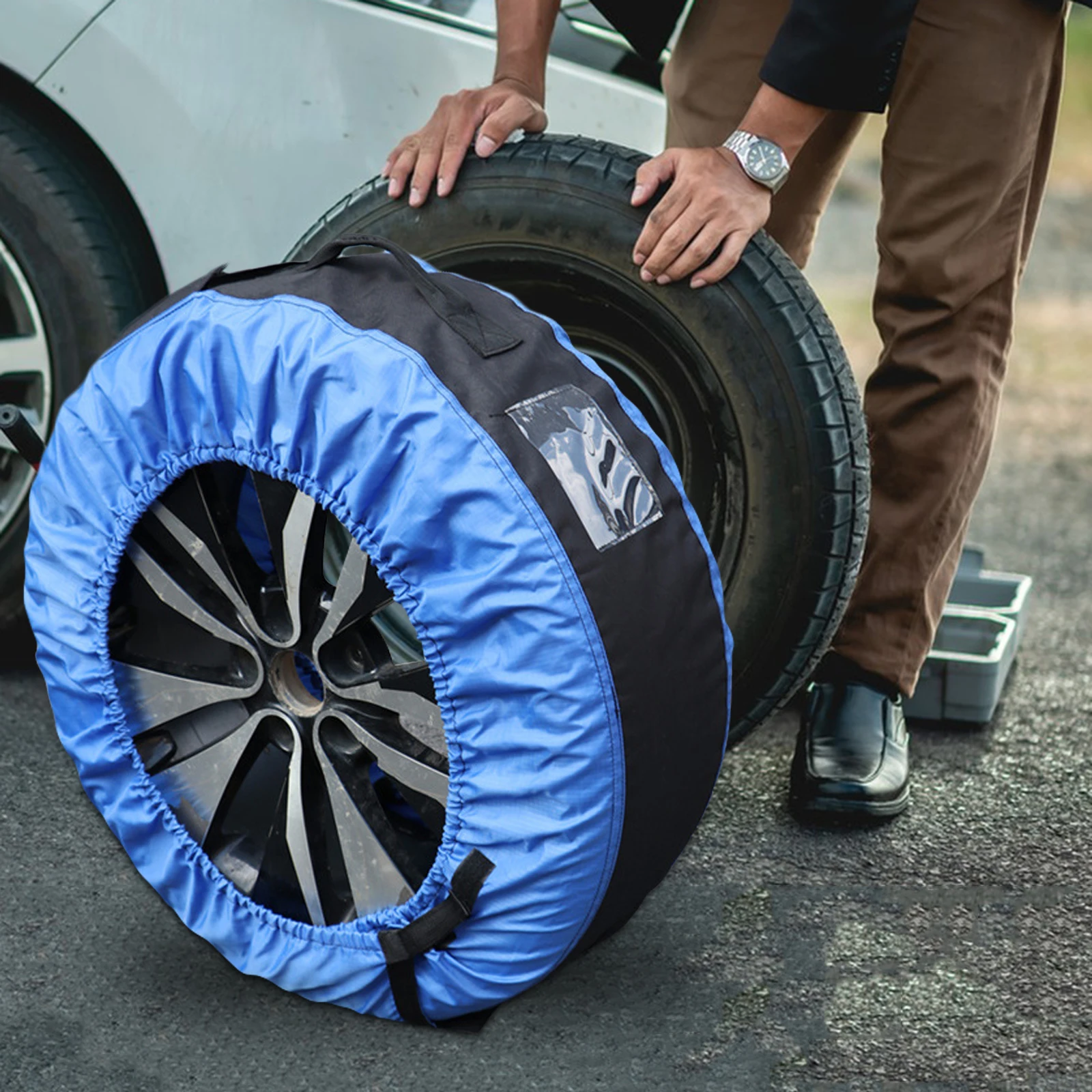 

Universal Tire Cover For Camper Rv Trailer Boat Durable Polyester Wheel Protector Easy Install Sleek Design Long Lasting Storage